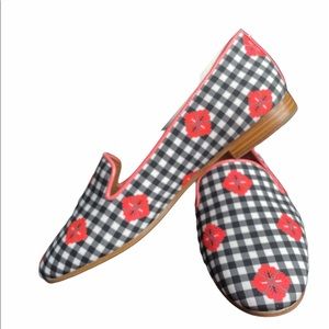 Kate spade Lounge Gingham Loafers Size 8